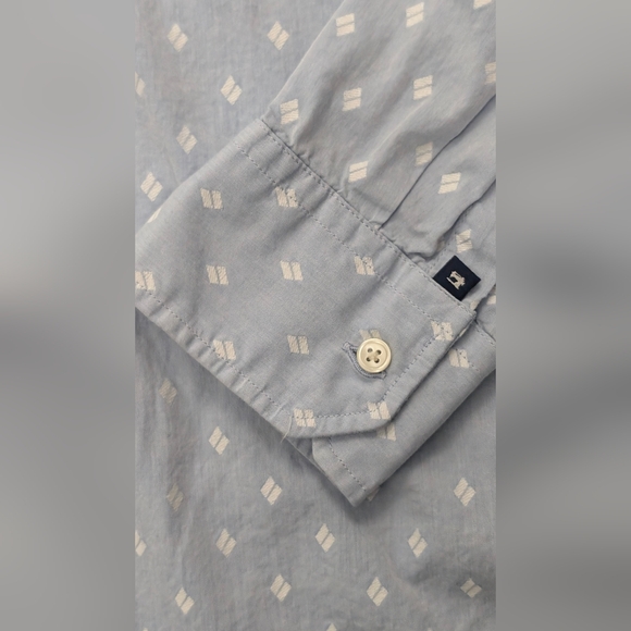 Scotch And Soda Long Sleeve Button Down Patterned Shirt, Large - Picture 7 of 15